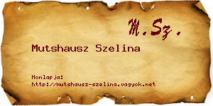 Mutshausz Szelina névjegykártya
